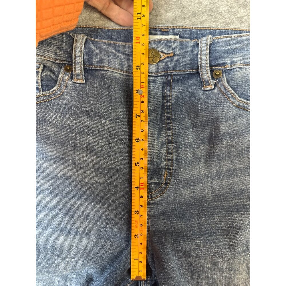 Jessica Simpson Jeans Size 8 Womens Stretch Mid-rise Blue Straight leg inseam 28 - Picture 8 of 8
